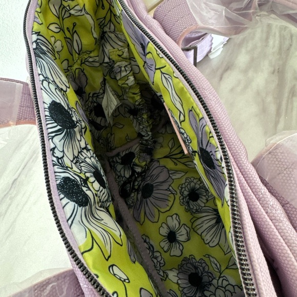 Lug Purple Tote Bag with Structured Design - Picture 3 of 7